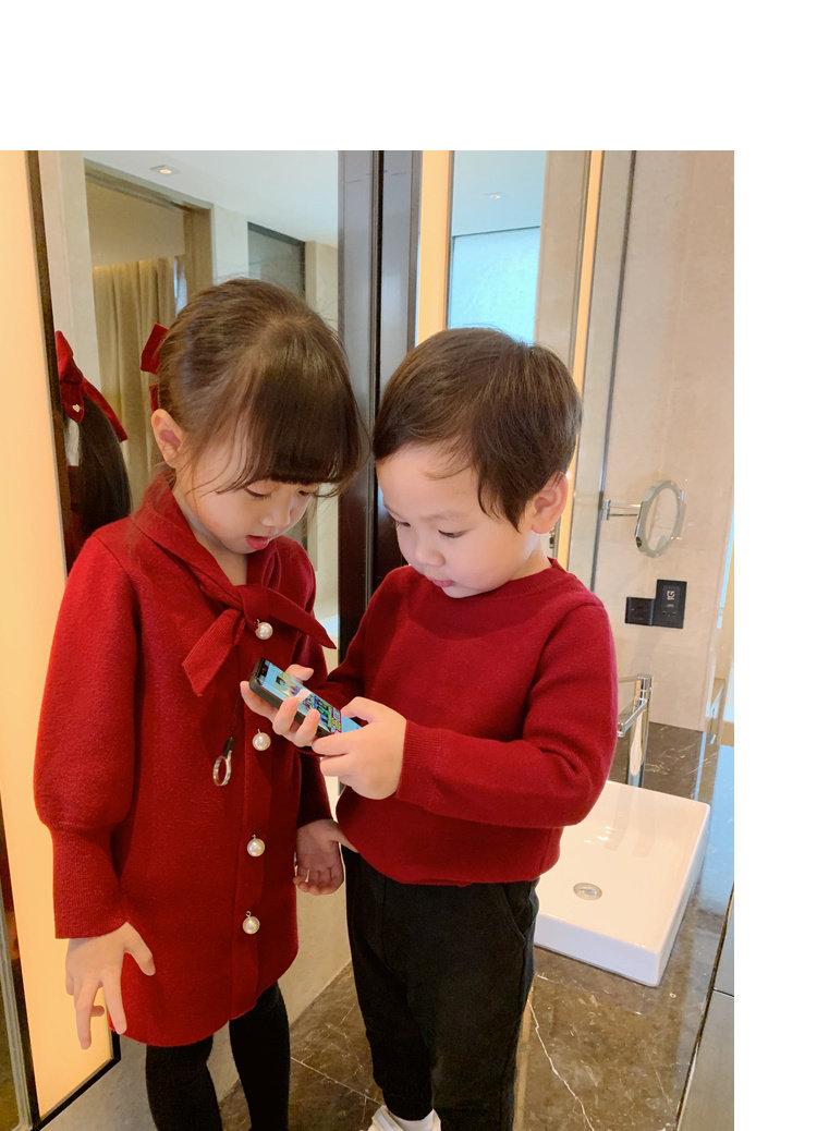 Amybaby семья из троих детской одежды красный китайский Новый год семья Пакет мать и дочь Пакет юбка девочки ребенок Канун Нового года amybaby 