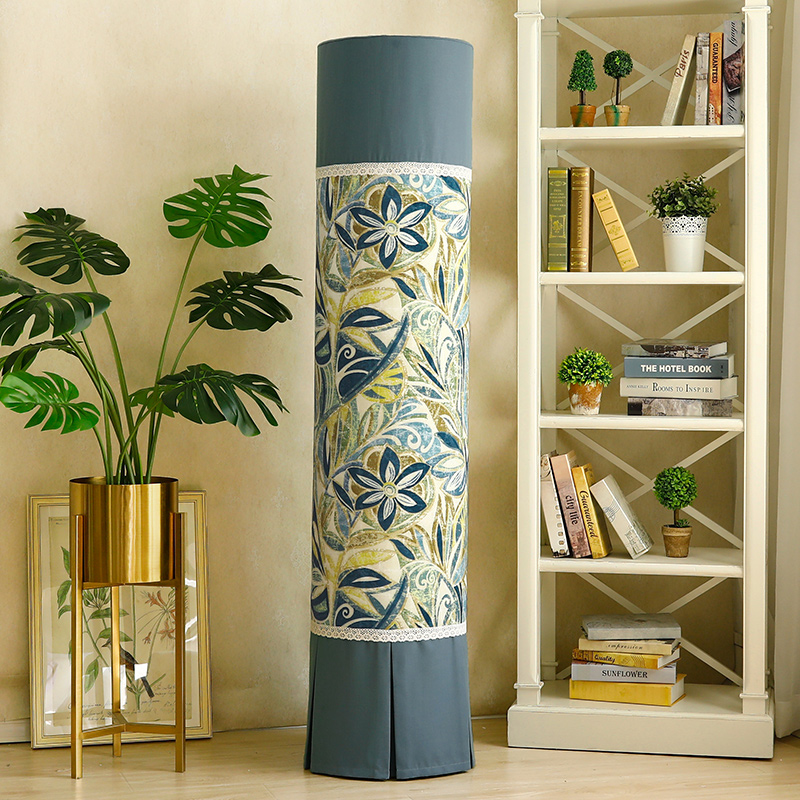 Air conditioning cover cylindrical Gremei dust cover Haier living room cabinet hood vertical round cabinet air conditioning set