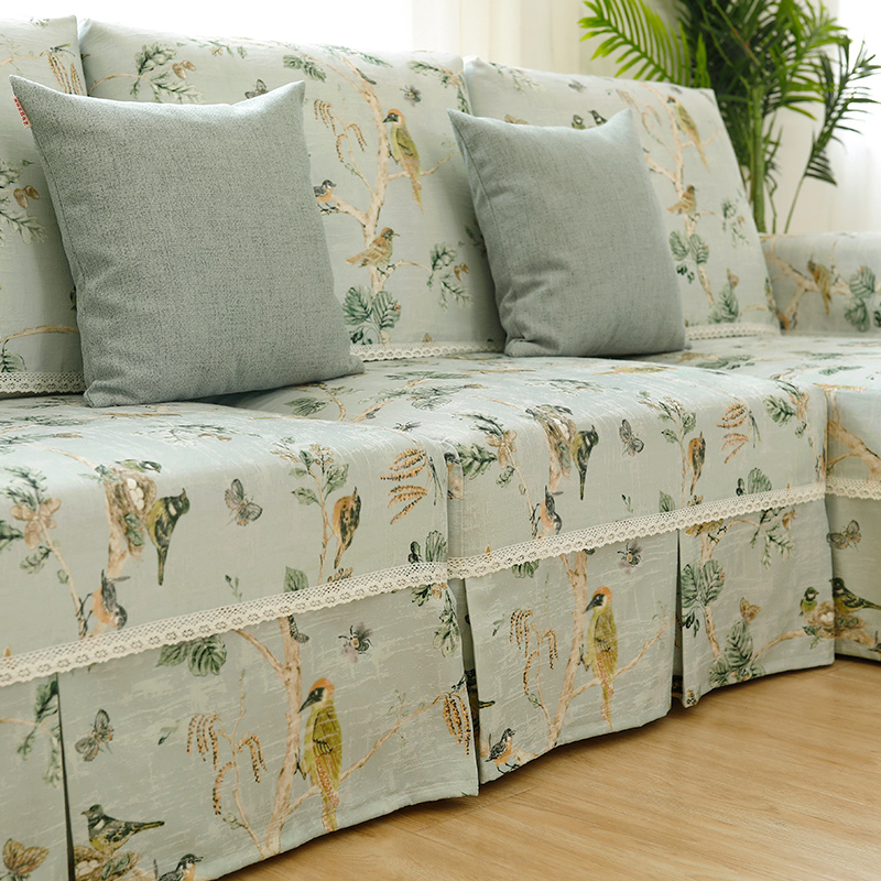Sofa cover for full bag sofa cover towels cover cloth sofa cushion full cover Non-slip cloth Art All season American Flower Bird