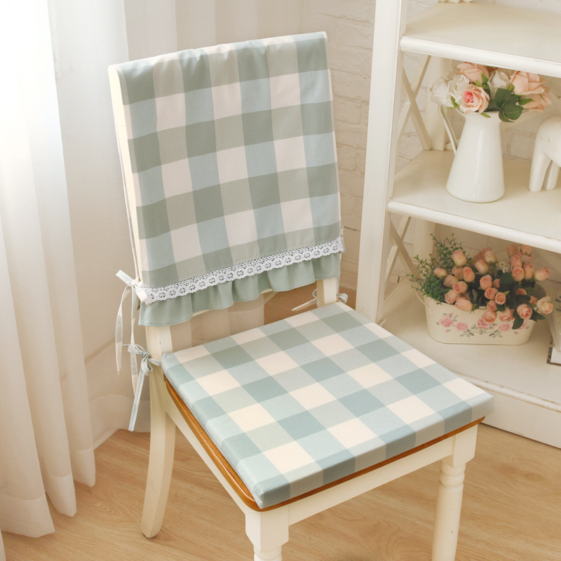 New Pint Brief Modern Wind Small Gaggi Dining Chair Cushion Cotton Color Textured Cushion Grid Series Sponge Cushion