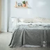 "Ba đường phố" kiểu Nhật rắn màu đan chăn bình thường phòng khách văn phòng sofa chăn ngủ trưa chăn giường cuối khăn xoắn - Ném / Chăn
