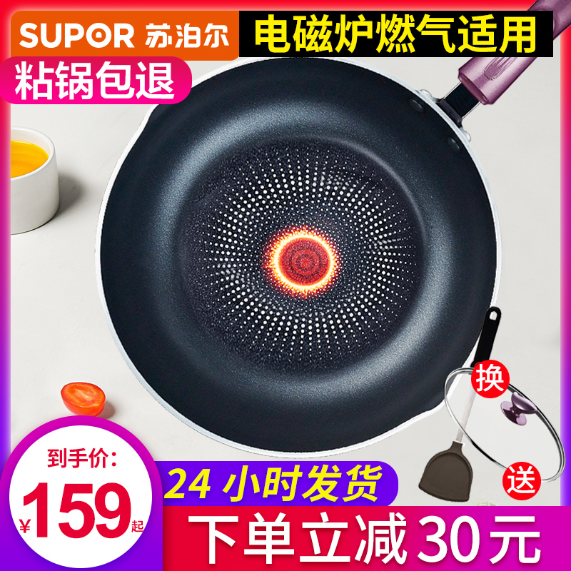 Subpohl Flat Bottom Pan Nonstick Pan Small Frying Pan Fire Red Dot Home 26 26 28 Frying Pan Gas Oven Oven Mini 