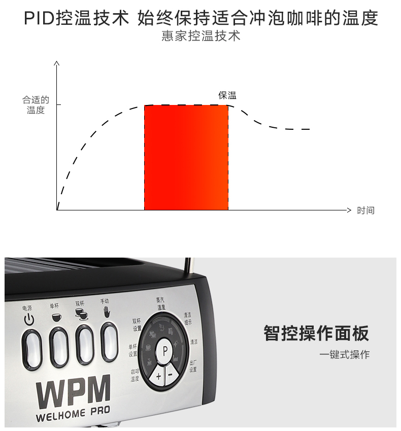 Máy pha cà phê Welhome / 惠 家 KD-230 thương mại bán tự động nhà hơi nước Ý chuyên nghiệp tạo bọt WPM - Máy pha cà phê may pha cafe delonghi