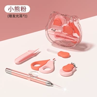 Розовая светящаяся ухочистка, с медвежатами