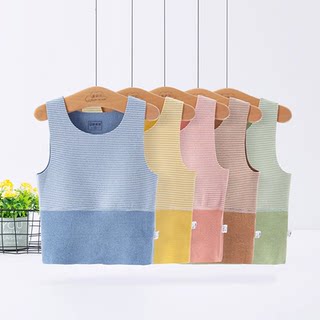 Baby velvet thermal vest newborn autumn and winter belly protection