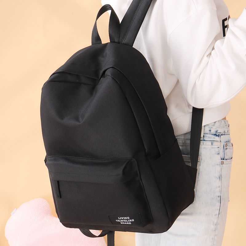School bag Female students Junior high school students High school students Large-capacity simple shoulder bag College students Japanese wild back bag