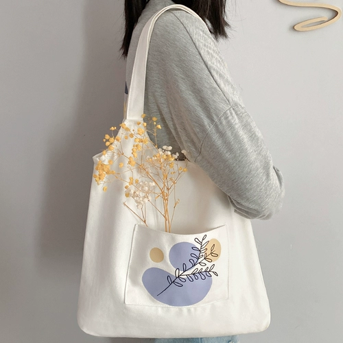 Шоппер, сумка на одно плечо, портативный вместительный и большой тканевый мешок, изысканный стиль