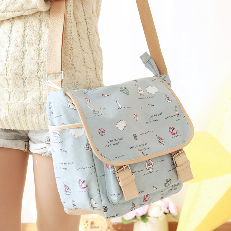 Canvas Bag Women Skew Satchel Bag Summer Single Shoulder Bag Bag Student Hand Bag Cloth Bag large capacity carrying book bag Tutorial Remedial Lesson