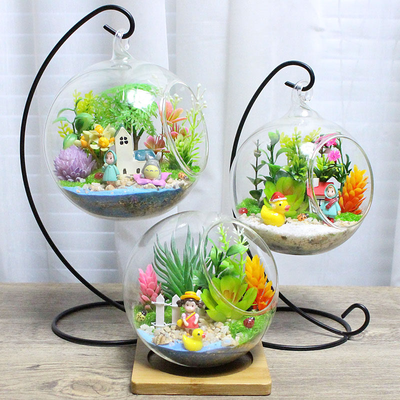  Micro landscape creative simulation plant DIY simulation plant Birthday gift simulation ecological bottle