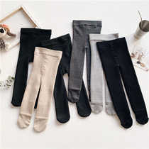 ins winter new childrens pants childrens baby warm elastic tights base socks girls thickened velvet pantyhose