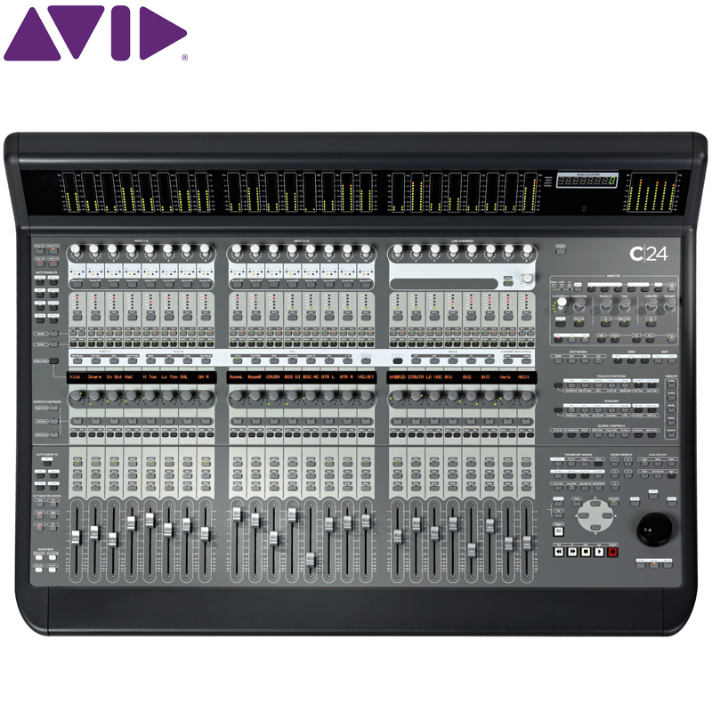 AVID Aivid C24 C) 24 Protools software control table 24 channel software control table