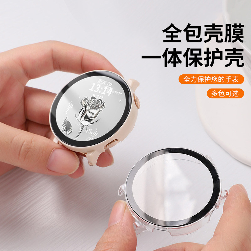 适用于oppowatchx2mini保护壳壳膜一体保护膜表壳智能运动手表watchx2mini防摔防磕全包高清钢化膜保护套配件
