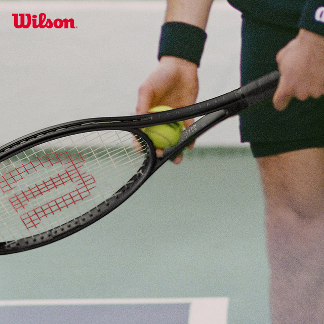 Wilson ຢ່າງເປັນທາງການ NOIR ຊຸດ PS ຂະຫນາດນ້ອຍສີດໍາ racket unisex ຜູ້ໃຫຍ່ເຕັມຄາບອນ tennis ເປັນມືອາຊີບ racket