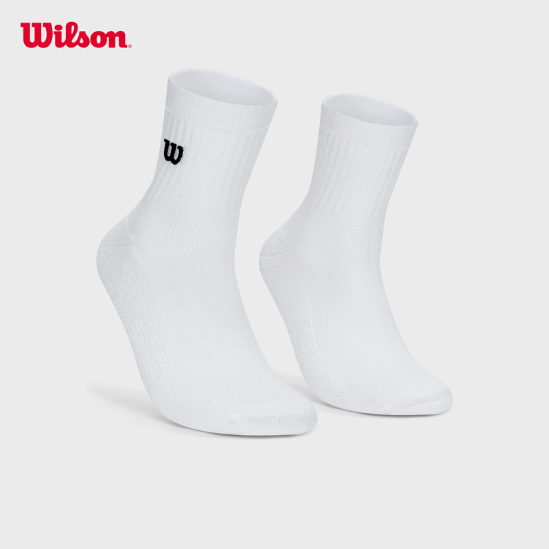 Wilson Wilson's 26-Year New Model Unisex Versatile Antibacterial Cushioning Tennis Socks Sports Mid-Waist Socks
