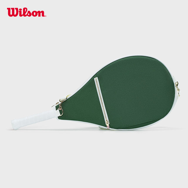 Wilson Wilson ຢ່າງເປັນທາງການ 24 ປີໃຫມ່ກິລາ tennis ມືອາຊີບ racket ໂລຫະ zipper ຖົງ tennis ດຽວ.