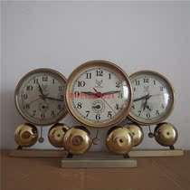 White pigeon brand double bell accessories Mechanical alarm clock ornaments accessories Horseshoe table