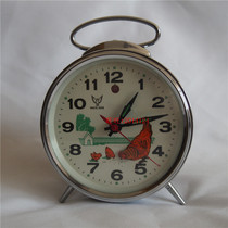 White pigeon brand all copper movement Chicken eat rice mechanical alarm clock Horseshoe watch