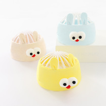 Korean version super cute big eyes baby hat Cotton newborn newborn empty top hat Baby halogen door hat Childrens hair band