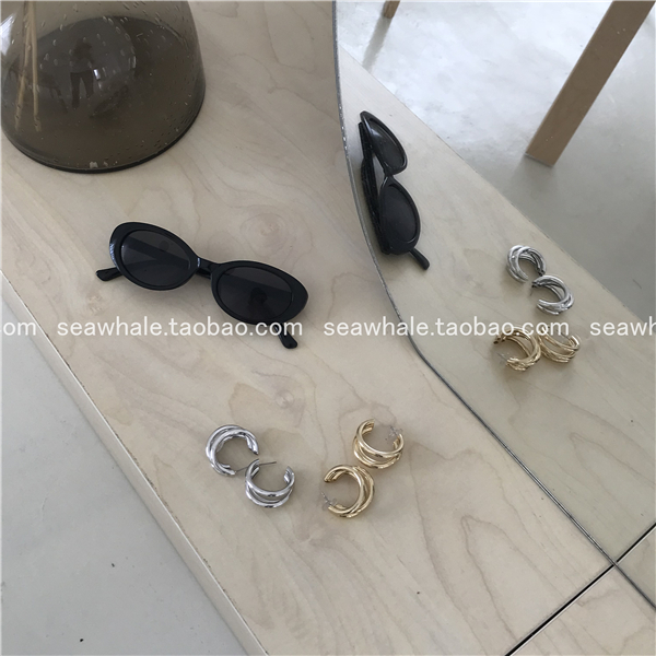 Ngủ tại 11 cửa hàng khuyên nên kết hợp kính râm đơn giản hoang dã Hàn Quốc kính không độ