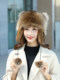 Little Raccoon Tail Earflap Hat, American Raccoon Women's Lei Feng Hat, Winter Fox Fur Children's Fur Hat