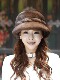 Mink Fur Hat for Middle-Aged and Elderly Women, Winter Full Mink Fur Ear Protection, Warm Winter Mother's Mink Fur Fisherman Hat