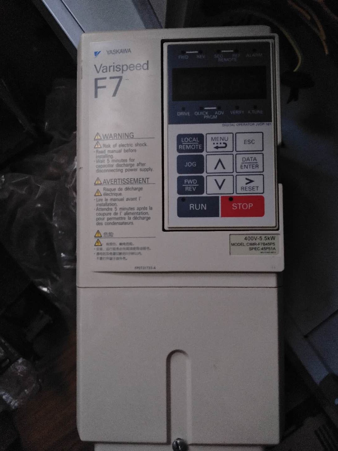 An Chuan Inverter CIMR-F7B45P5 380V 5 5KW Spot Quality Assurance 90% New