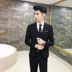 Bộ đồ vest nam hai mảnh kinh doanh phù hợp với chuyên nghiệp Tây trang trí cơ thể phù rể chú rể váy cưới mùa xuân và mùa thu đồ vest Suit phù hợp