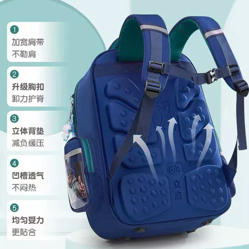 Curomi 2024 Новые детские и женские ученики начальной школы с 1 по шестой свет, чтобы уменьшить бремя на спине мальчиков