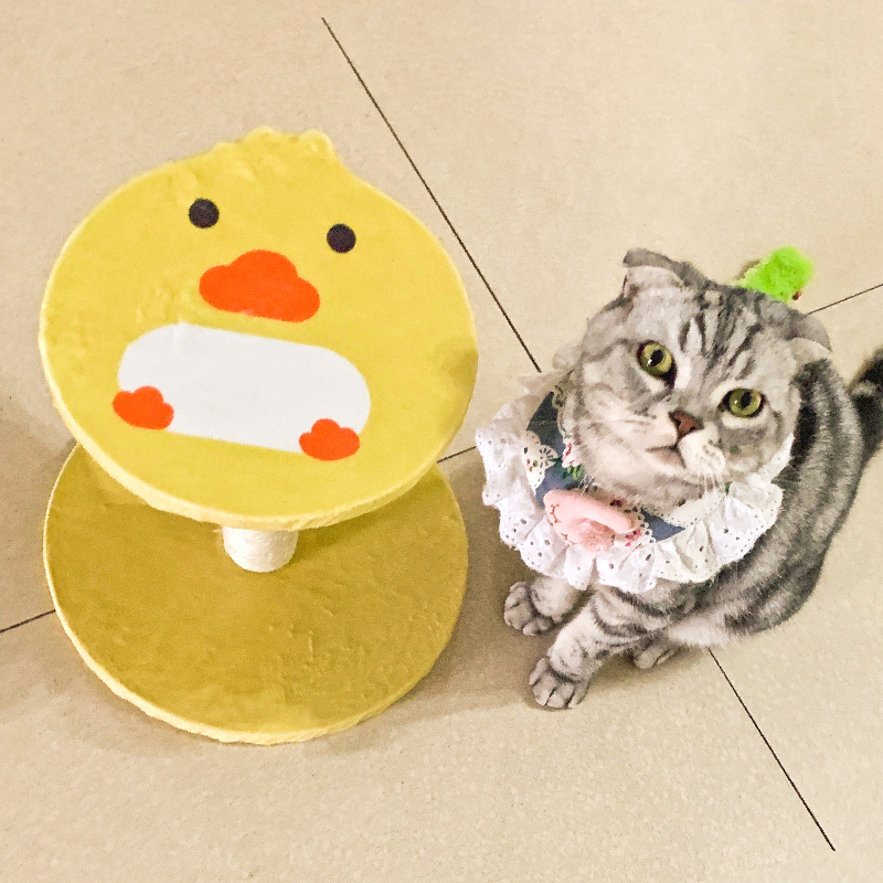 Sisal cat grabbing plate Cat Grabbing column upright grinders abrasion resistant to not dropping scraps claw plate anti-grabbing sofa to tease cat toy supplies