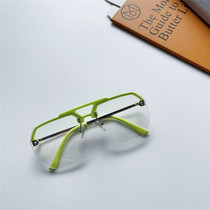 New Children Sunglasses Tide Girl Half Box 100 Hitch Sunglasses Harbor Windward Baby Stage Walk Show Personality Glasses