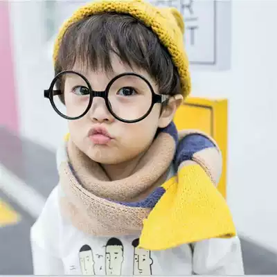 Baby children's glasses frame non-lens round Boy Girl Cute Princess small glasses baby baby decorative mirror