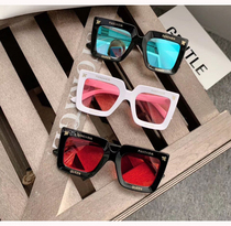 2019 New Box Children sun glasses summer travel girls stage show sunglasses boys decorative glasses tide