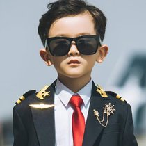 New Boy Sunscreen Black Sunglasses Tide Children Summer Anti-Ultraviolet Sunglasses Kid Fashion Retro Glasses