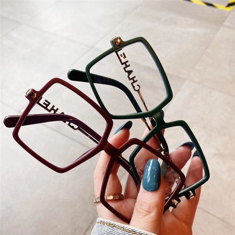 Children's new square with letters eye frames children individuality sunglasses Chauer Fashion Styling Comfort Mirror