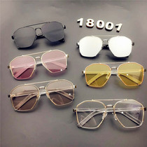 New summer travel Children sun glasses boys and girls fashion sunglasses big frame comfortable Baby shape glasses tide
