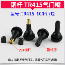 TR415 pure copper rubber gas nozzle car vacuum tire tire valve 418 car tubeless air nozzle anti-leakage