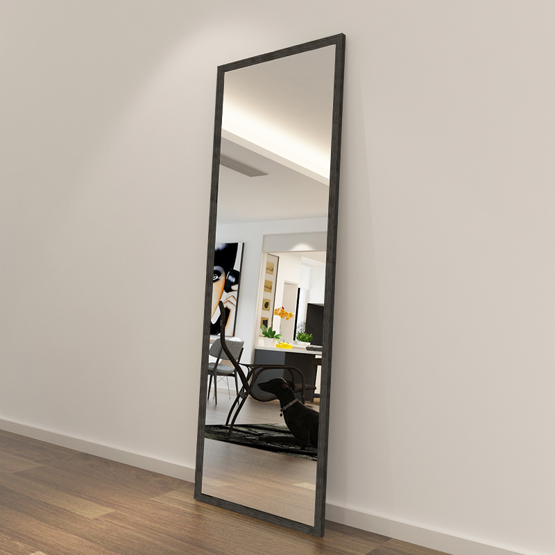 Nordic full-length mirror floor-to-ceiling dressing mirror home girl's bedroom fitting mirror in-style clothing store three-dimensional large mirror