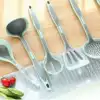 Japan Fasola kitchen silicone spatula three-piece set Non-stick pan special cooking spoon Household high temperature resistant soup spoon