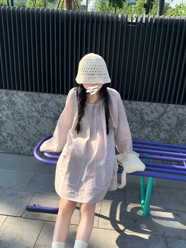 Laori Taro Winning Girl Cotton Maxian Cotton Win -Коттон Платье Грейс Свободная юбка