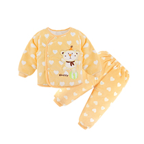 Baby cotton clothes suit autumn and winter style male and female baby cotton clothing newborn clip cotton jacket 0-1 year old small cotton padded jacket