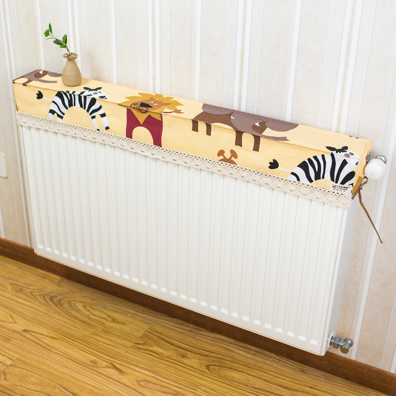 Wall heating cover cloth art anti-dust heating sheet cover dust-proof and smoked black old heating sheet cover custom dust cover