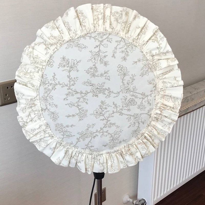 cotton fabric fan hood field fan dust cover bed bag multicolor optional customizable various diameter sizes