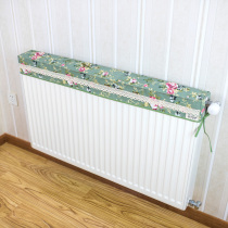  Custom-made dust-proof and anti-baking radiator cover Vertical heating cover can be anti-baking black wall in winter(green rose)