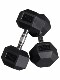Hexagonal Rubber-Coated Dumbbells, Integrated 1~50kg, Home Gym Personal Training, Three-Layer Dumbbell Rack Set, Does Not Damage the Floor