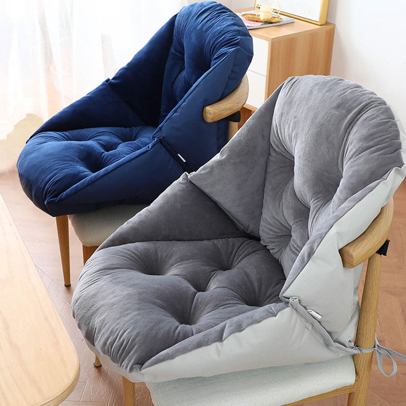 Cushion Plush Four Seasons Student Chair Mat Dorm Room?Chair cushion back-back integrated office for long sitting home thickening