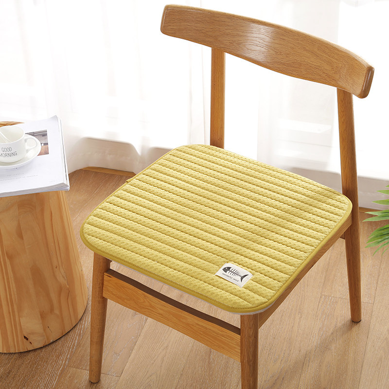 All cotton yarn breathable four seasons General thin chair cushion anti-slip office cushion computer chair mat summer chair mat