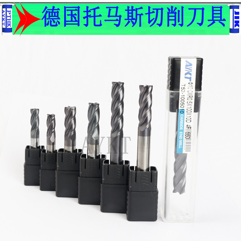 Taiwan AYKT bullnose knife 55-degree round nose knife 3XR0 5 ~ 12R1 alloy coated knife numerical control tungsten steel milling cutter
