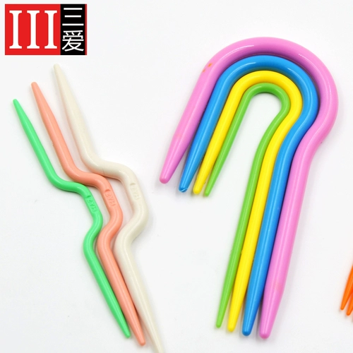 Плетеный комплект ручной работы с косичкой, пластиковый шерстяной свитер