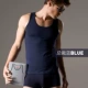 Crab Secret Summer Men Vest Modal Sọc Không tay Vest Thể thao Nam thoáng khí Nam mặc nhà