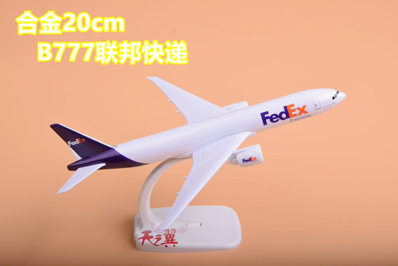 Mô hình mô phỏng máy bay lớn Boeing bằng hợp kim FEDEX Cargo Airlines FedEx B777 mô hình trang trí 47cm mô hình máy bay bamboo airways